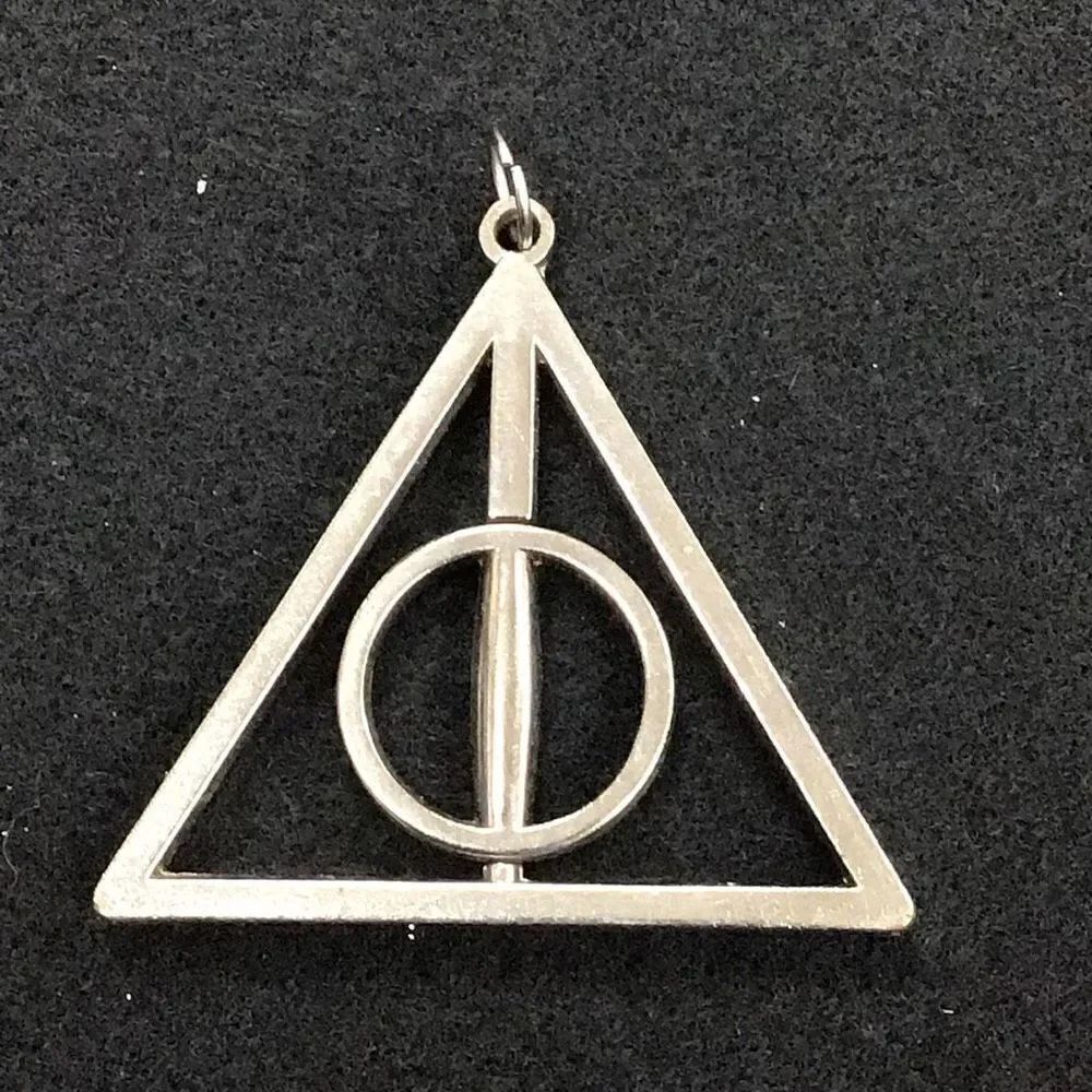 Pendant, Harry Potter, style ring, and a triangle